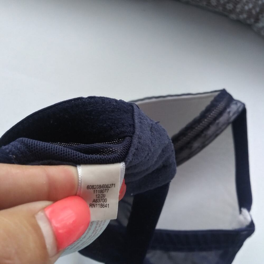 Cacique Full Coverage Lightly Lined Bra Women  Navy Blue Lace Size 40 DDD - Picture 8 of 10